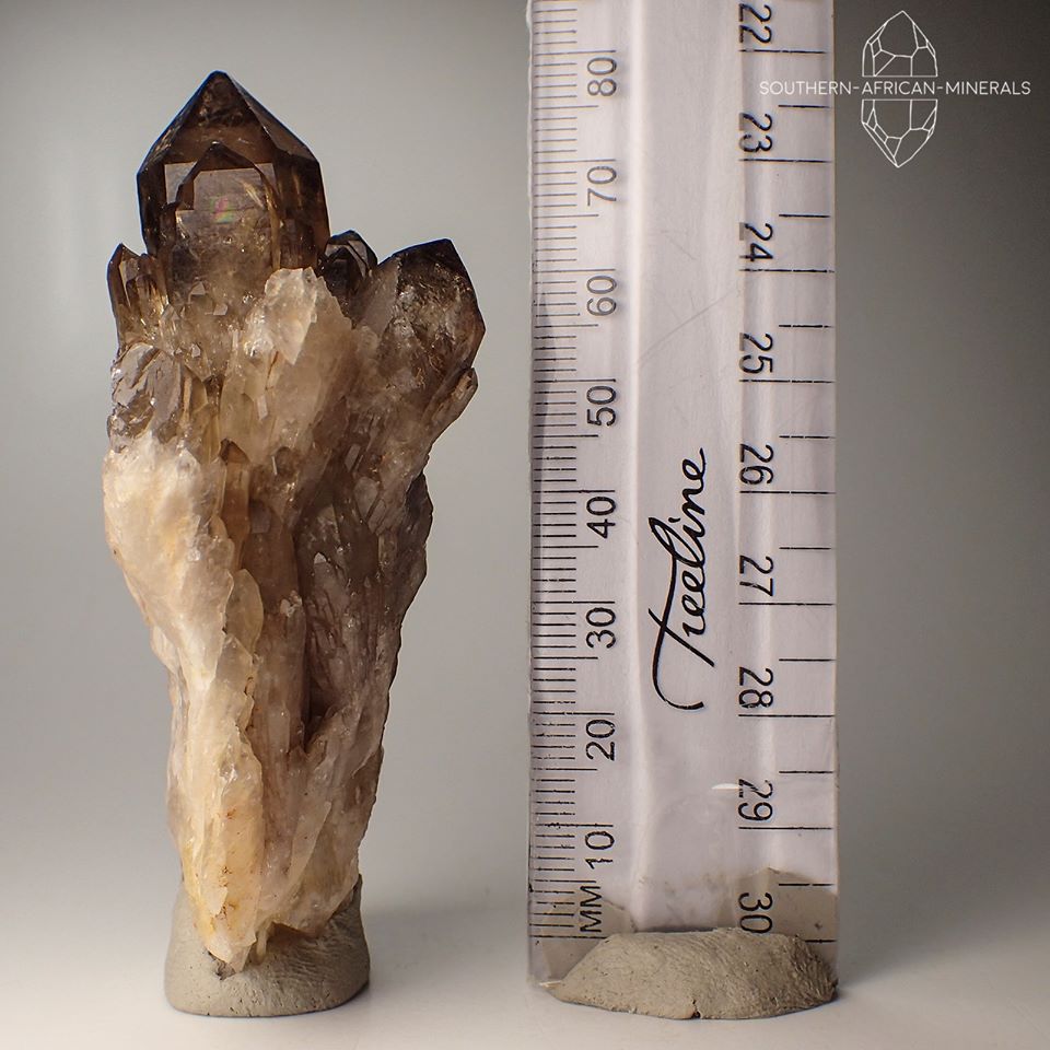 Smoky Citrine Quartz Crystal Specimen (Kundalini Quartz), Luena, Haut-Katanga, DRC