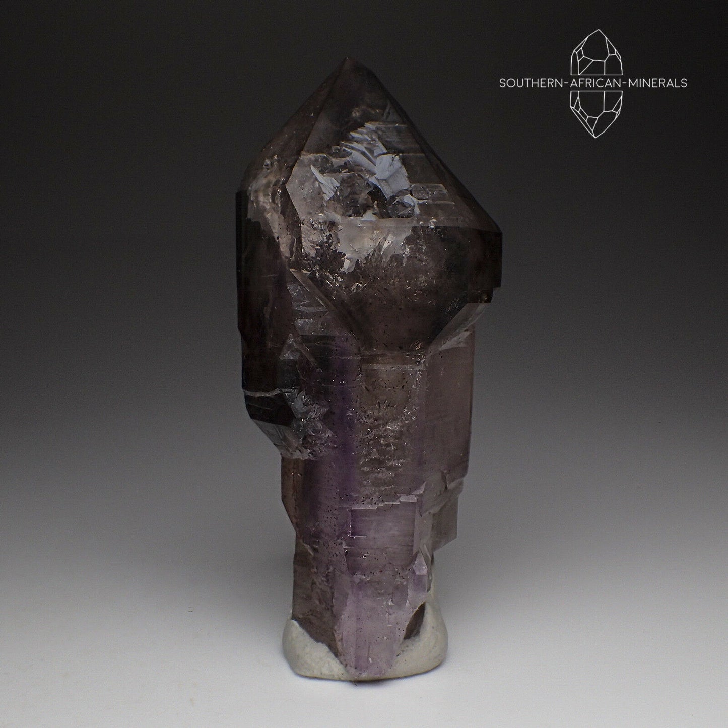 Brandberg Lustrous Amethyst Smoky Quartz Crystal Sceptre, Goboboseb, Namibia