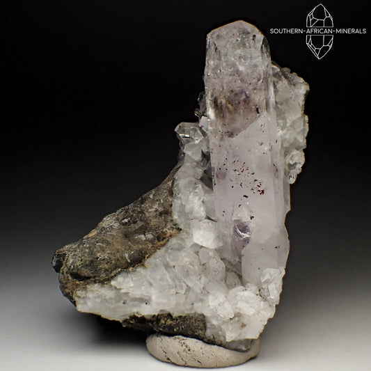 Brandberg Lustrous Quartz on Matrix Crystal Specimen, Goboboseb, Namibia