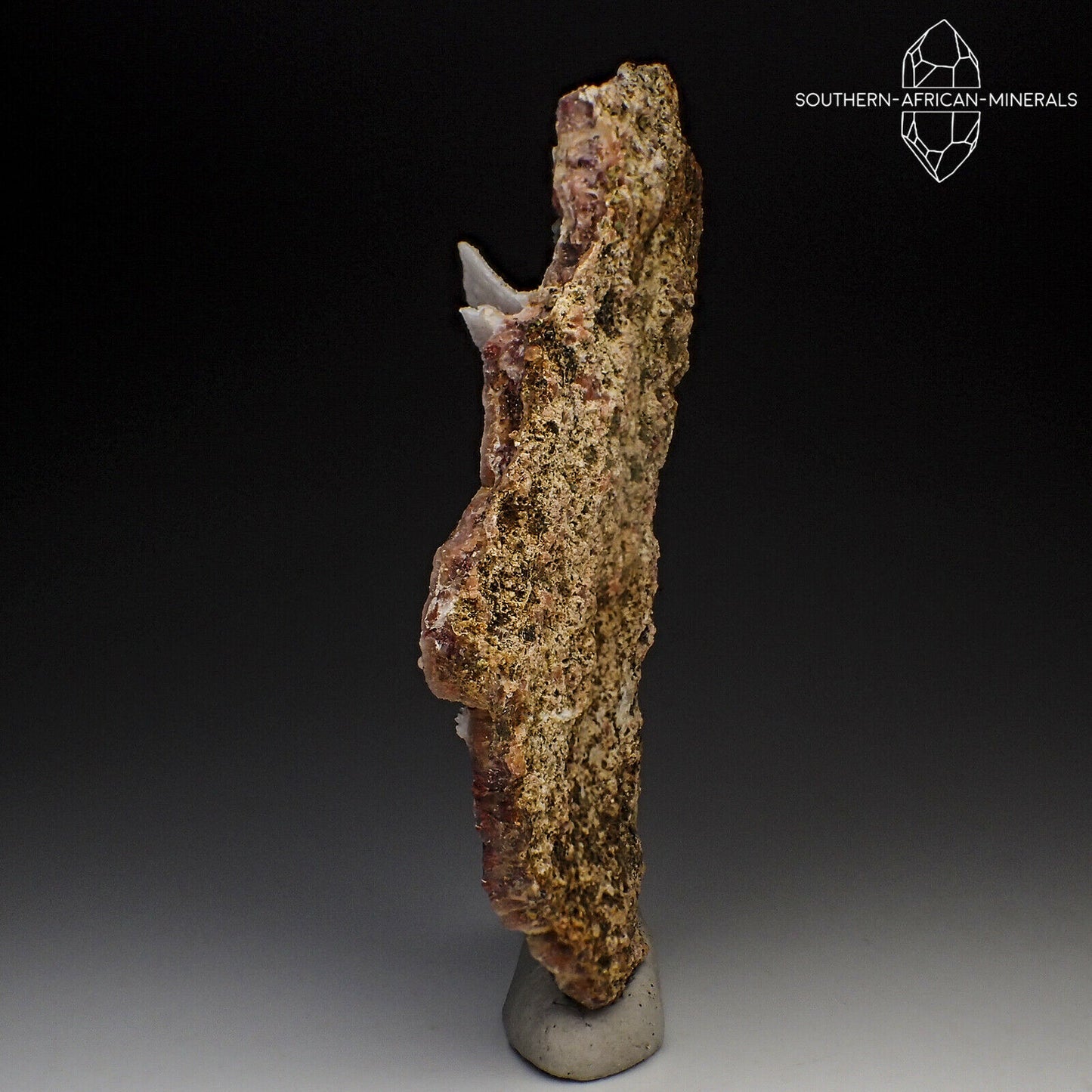 Chalcedony with Druzy Quartz Crystal Specimen, Marrakech-Safi Region, Morocco