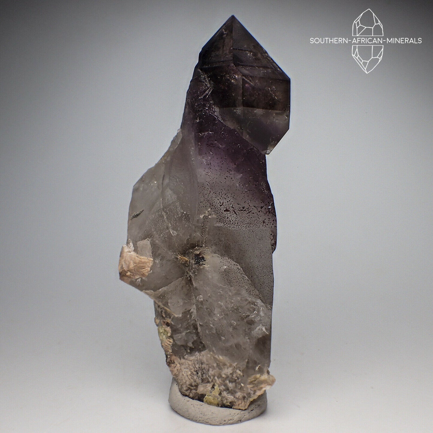 Brandberg Amethyst Smoky Quartz Crystal Specimen, Goboboseb, Namibia