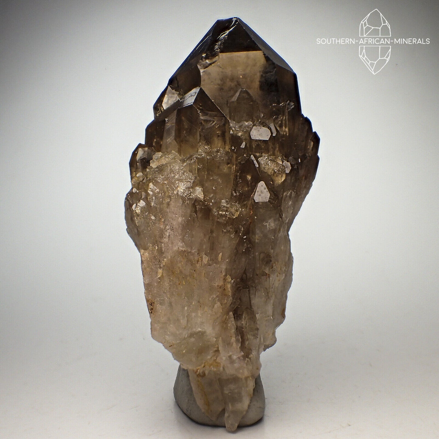 Smoky Citrine Quartz Crystal Specimen (Kundalini Quartz), Luena, Katanga Province, DRC
