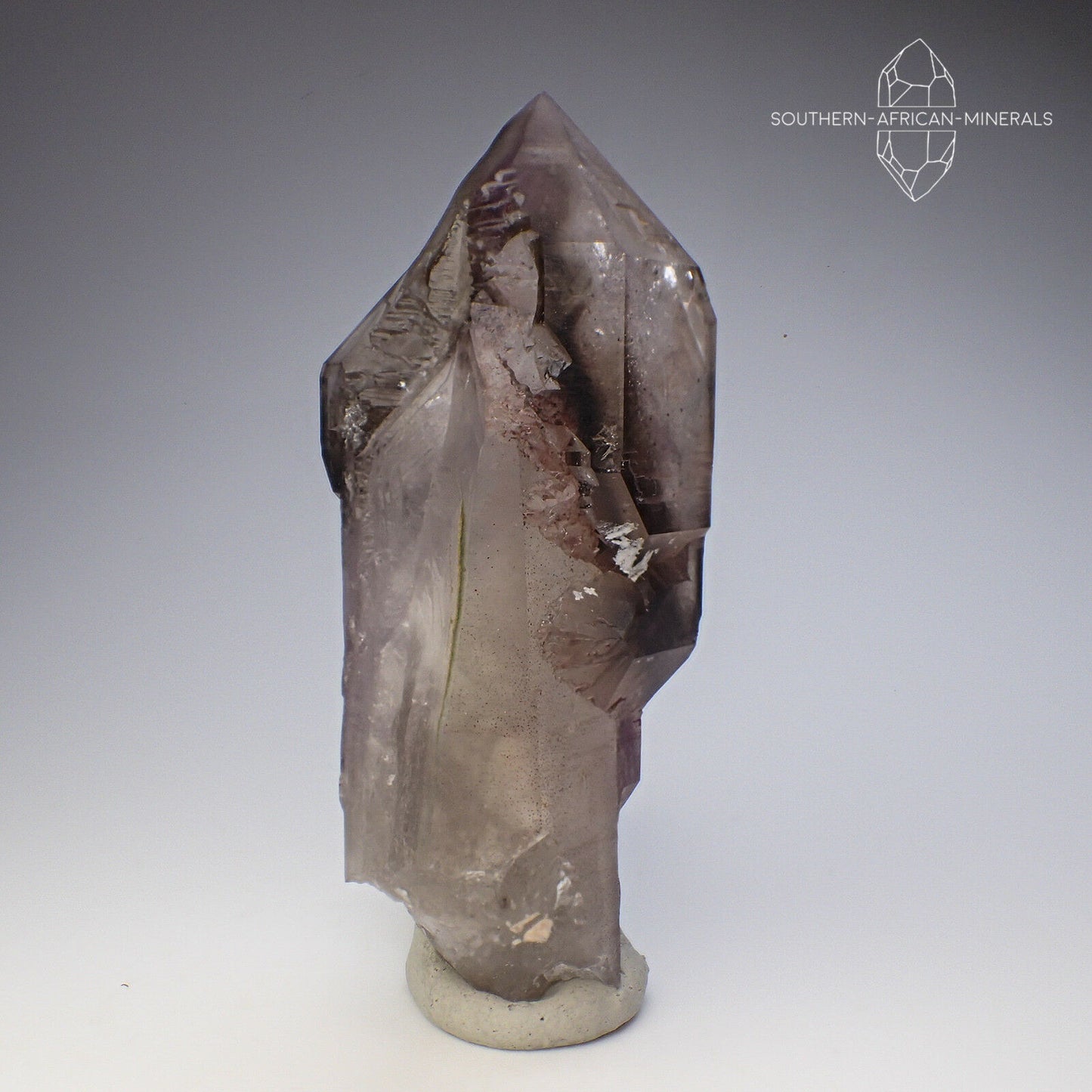 Brandberg Lustrous Amethyst Smoky Quartz Crystal Sceptre, Goboboseb, Namibia