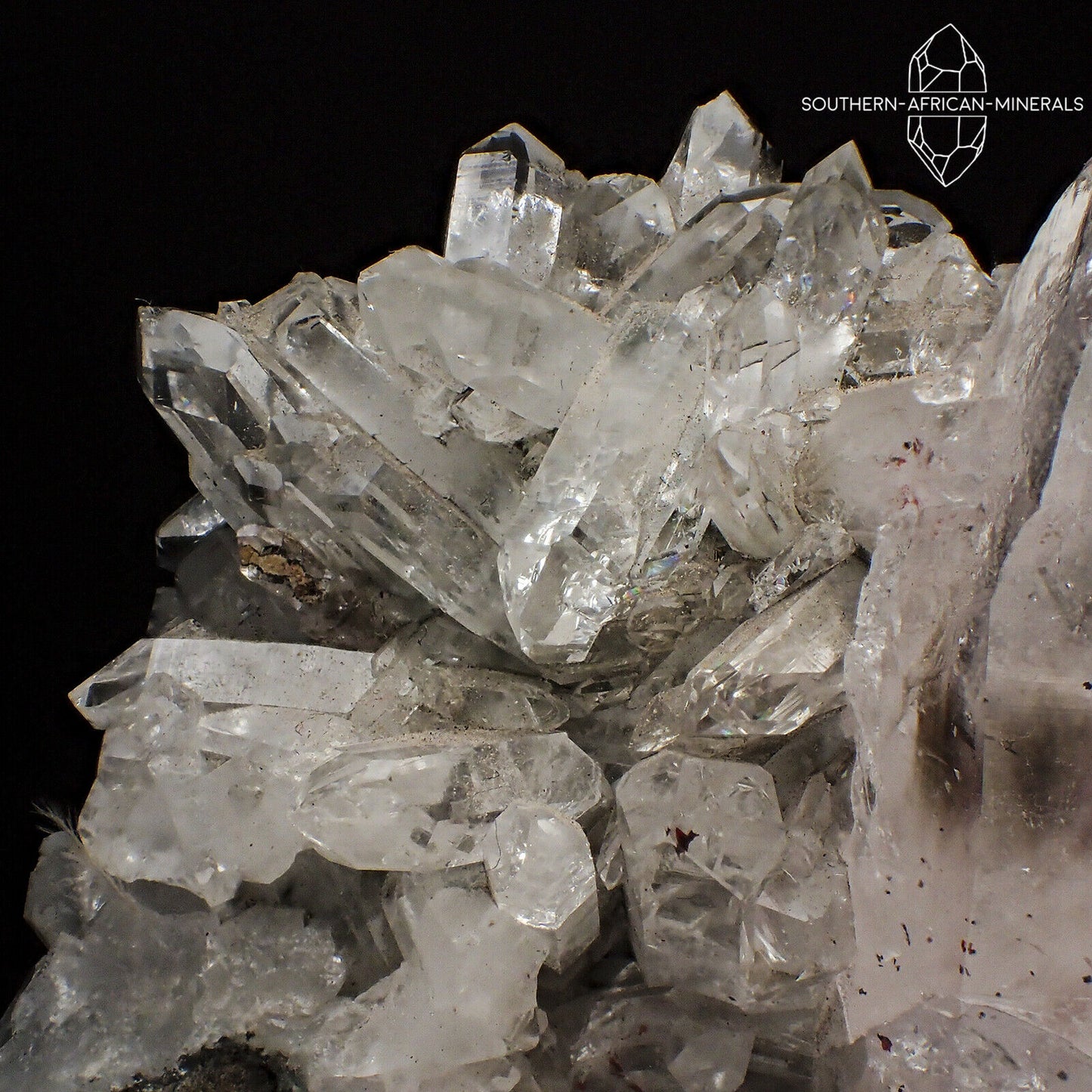 Brandberg Lustrous Quartz on Matrix Crystal Specimen, Goboboseb, Namibia