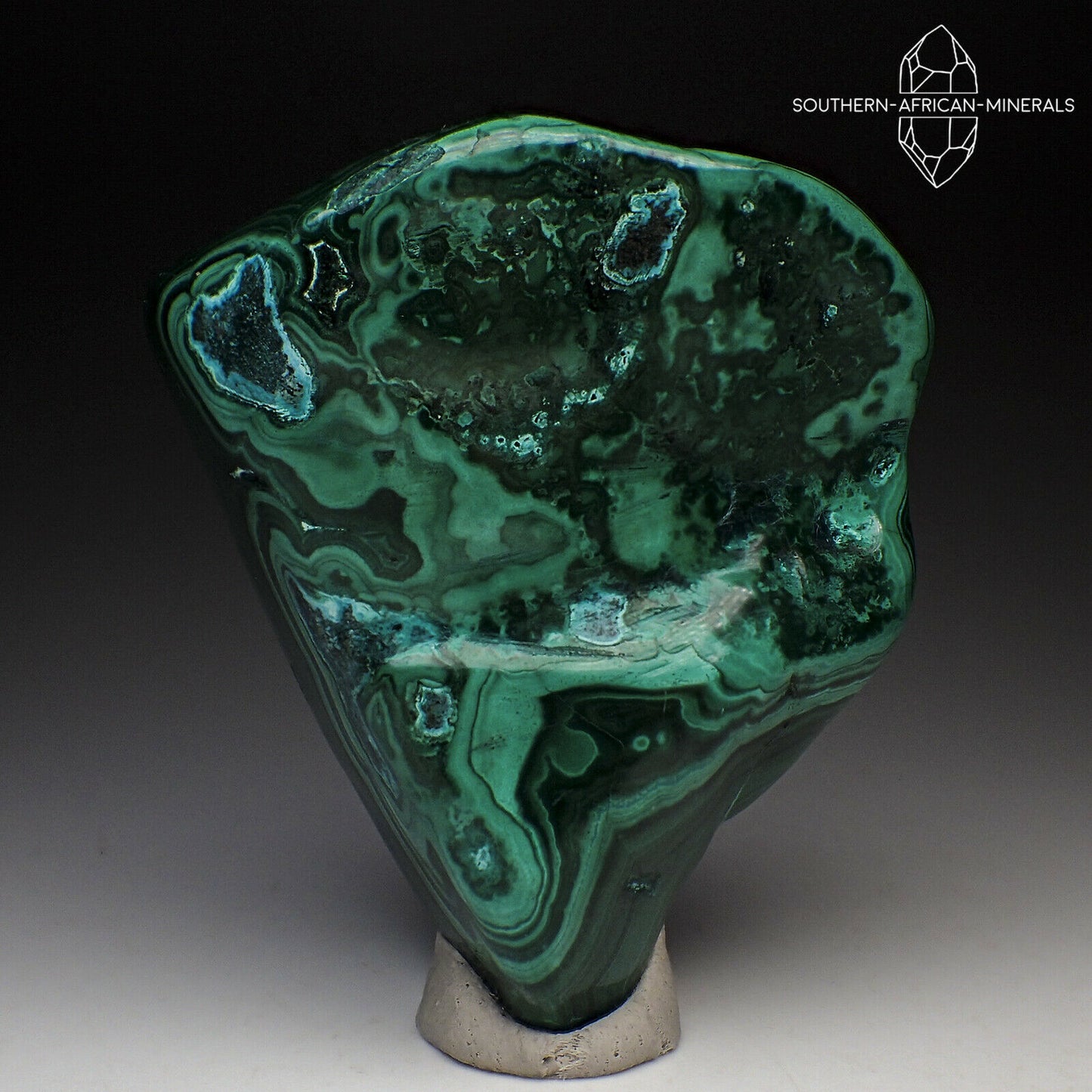 Polished Malachite and Chrysocolla Specimen, Katanga Province, DRC