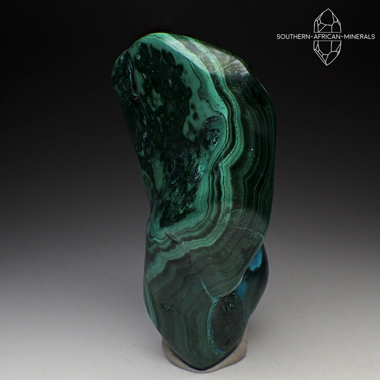 Polished Malachite and Chrysocolla Specimen, Katanga Province, DRC