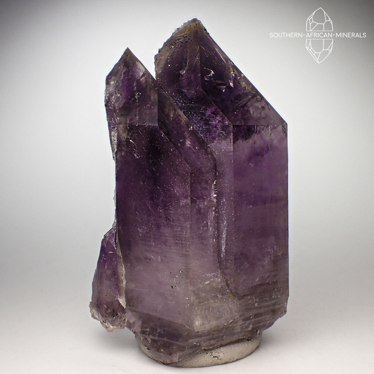 Brandberg Lustrous Amethyst Smoky Quartz Crystal, Goboboseb, Namibia