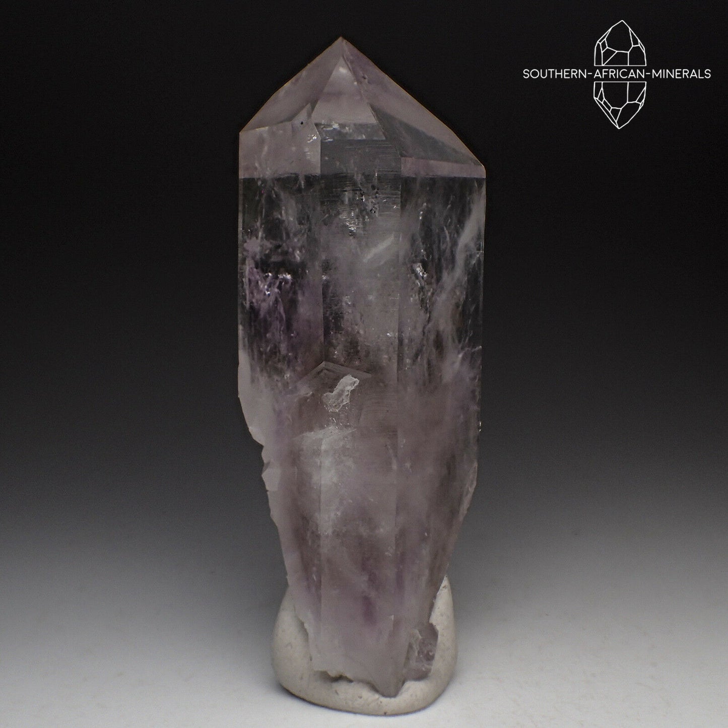 Brandberg Lustrous Amethyst Smoky Enhydro Quartz Crystal, Goboboseb, Namibia