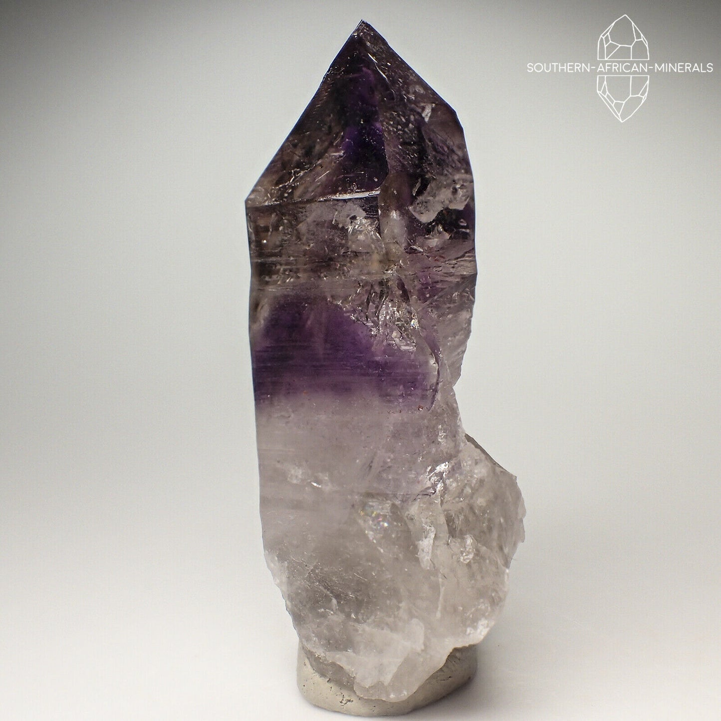 Brandberg Lustrous Royal Amethyst Smoky Phantom Quartz Crystal, Namibia