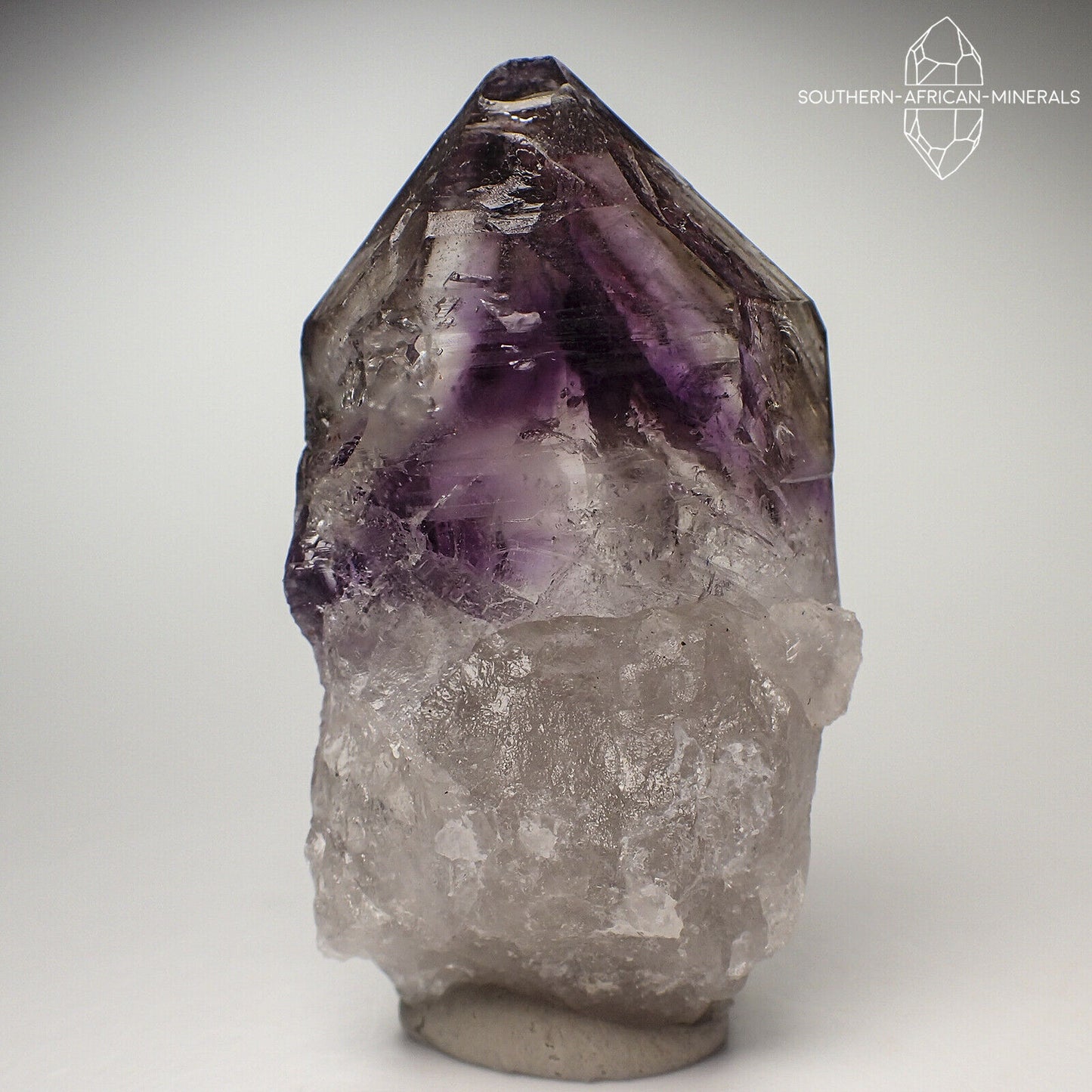 Brandberg Lustrous Royal Amethyst Smoky Phantom Quartz Crystal, Namibia