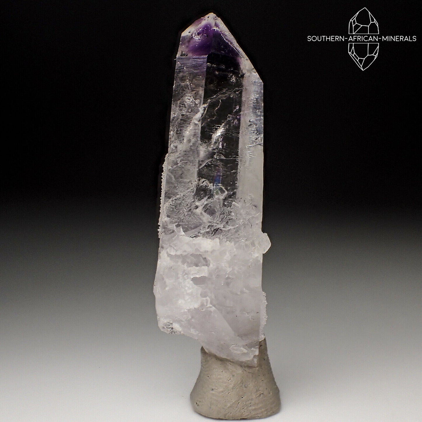 Brandberg Lustrous Amethyst Smoky Phantom Quartz Crystal, Goboboseb, Namibia