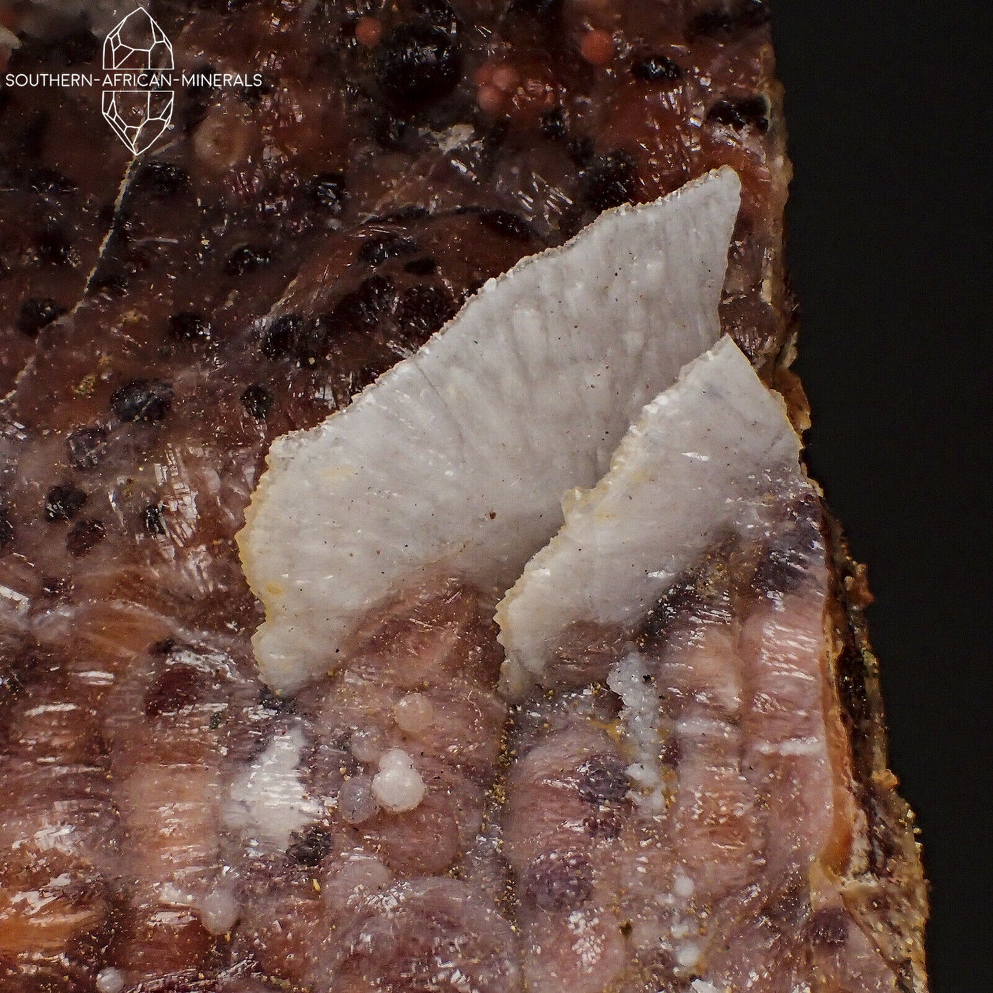 Chalcedony with Druzy Quartz Crystal Specimen, Marrakech-Safi Region, Morocco