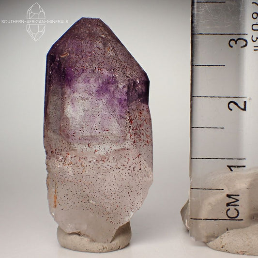 Brandberg Lustrous Amethyst Quartz Crystal with Hematite Inclusions, Goboboseb, Namibia