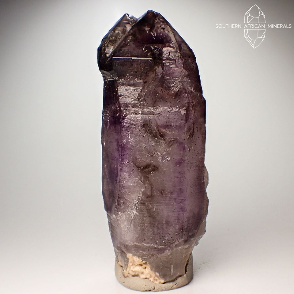 Brandberg Lustrous Amethyst Smoky Quartz Crystal, Goboboseb, Namibia