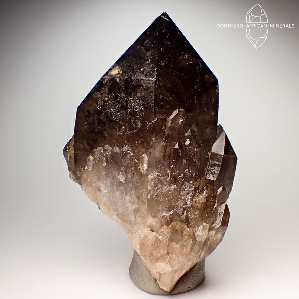 Smoky Citrine Quartz Crystal Specimen (Kundalini Quartz), Luena, Haut-Katanga, DRC