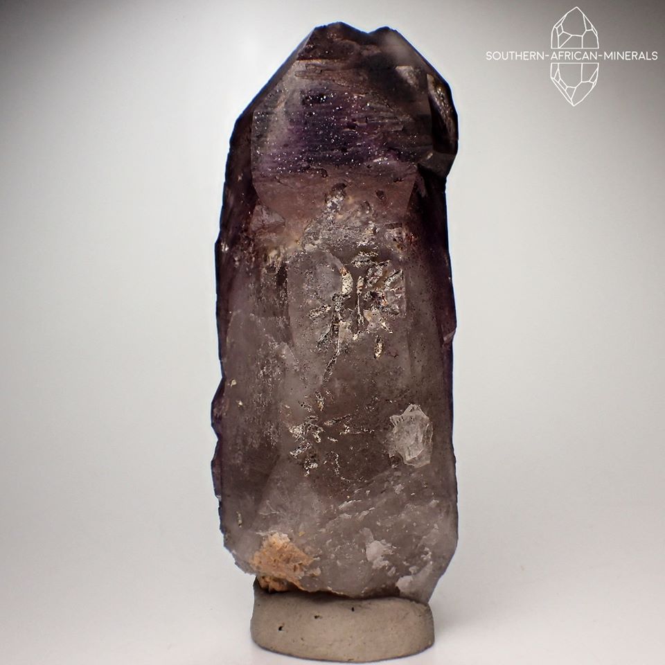 Brandberg Lustrous Amethyst Smoky Quartz Crystal, Goboboseb, Namibia