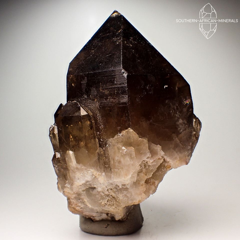 Smoky Citrine Quartz Crystal Specimen (Kundalini Quartz), Luena, Haut-Katanga, DRC