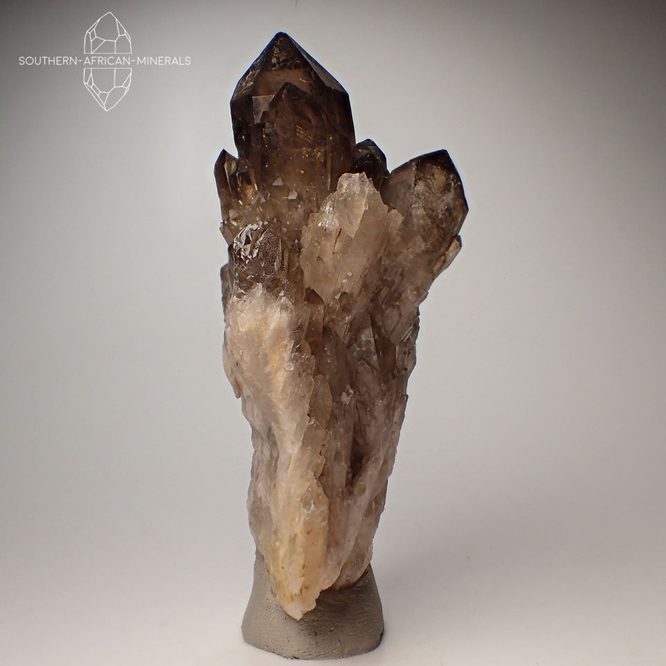 Smoky Citrine Quartz Crystal Specimen (Kundalini Quartz), Luena, Haut-Katanga, DRC
