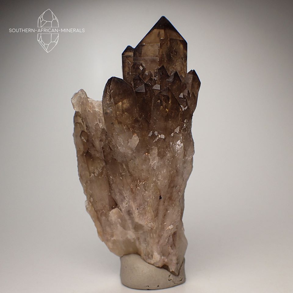 Smoky Citrine Quartz Crystal Specimen (Kundalini Quartz), Luena, Haut-Katanga, DRC