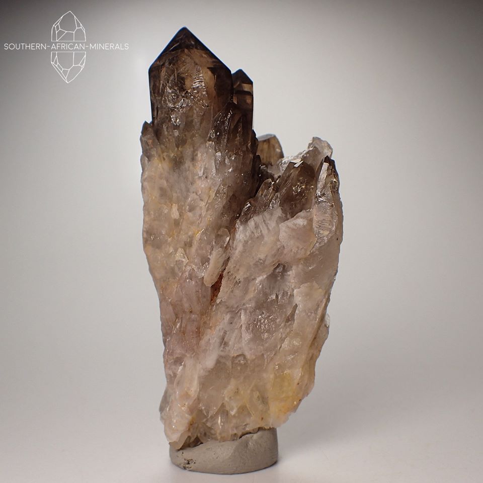 Smoky Citrine Quartz Crystal Specimen (Kundalini Quartz), Luena, Haut-Katanga, DRC