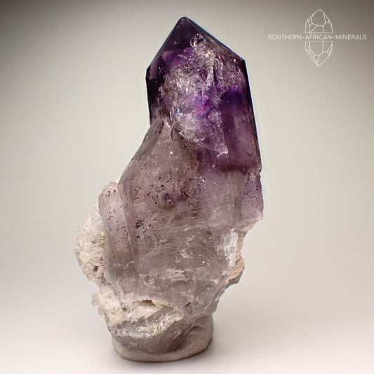 Brandberg Elestial Amethyst Quartz Crystal on Matrix, Goboboseb, Namibia