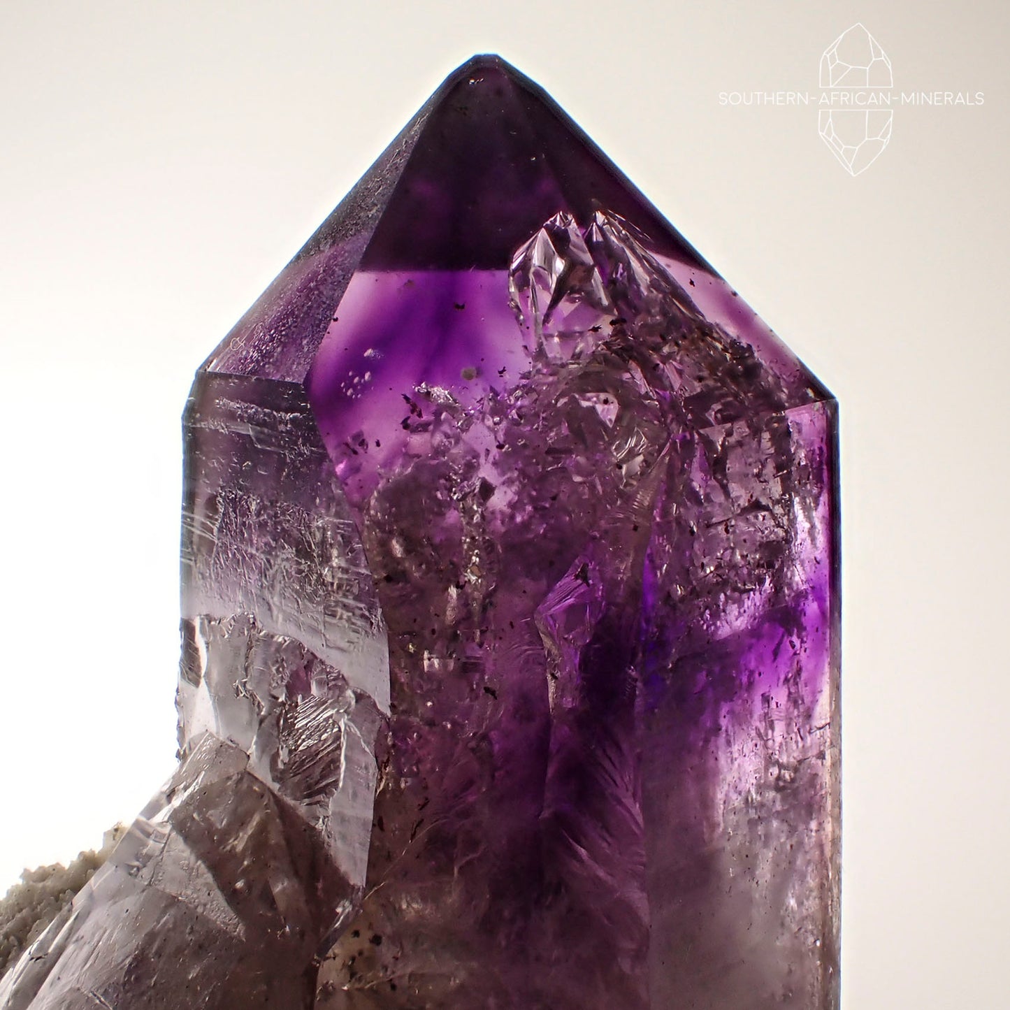 Brandberg Elestial Amethyst Quartz Crystal on Matrix, Goboboseb, Namibia