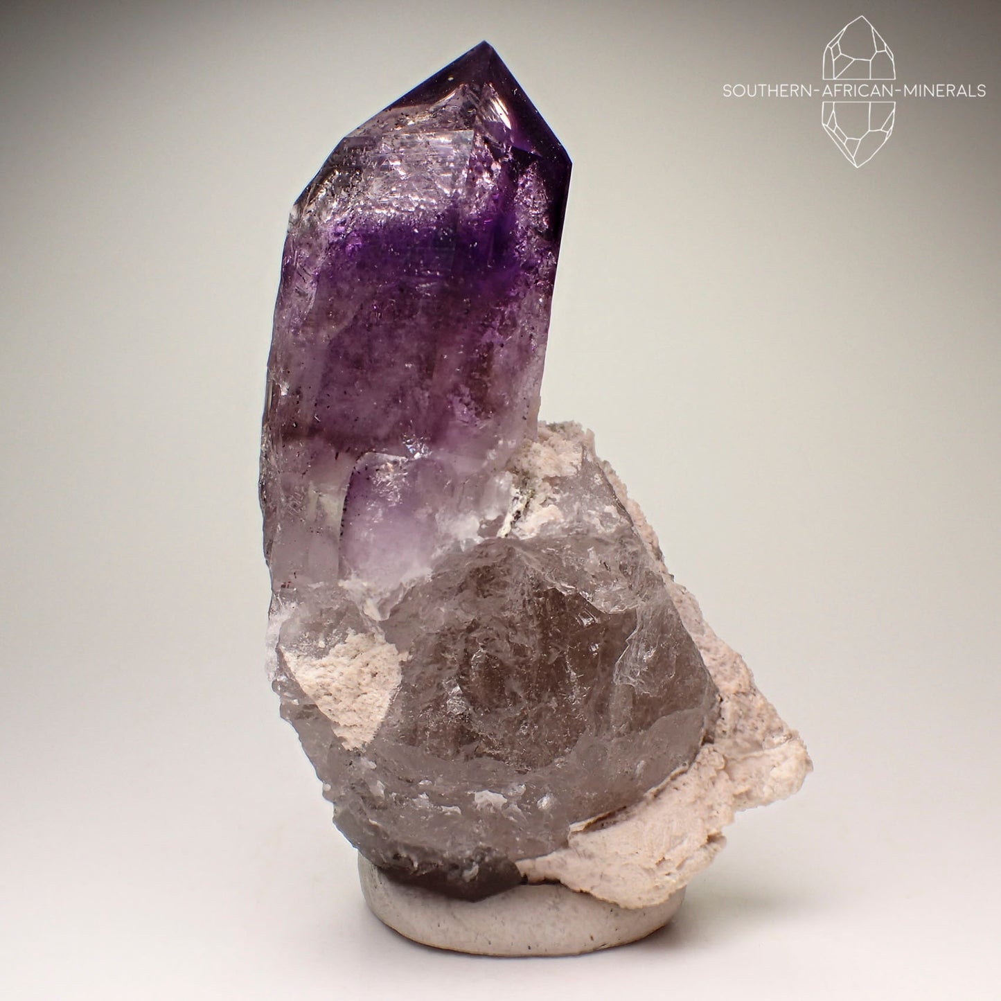 Brandberg Elestial Amethyst Quartz Crystal on Matrix, Goboboseb, Namibia