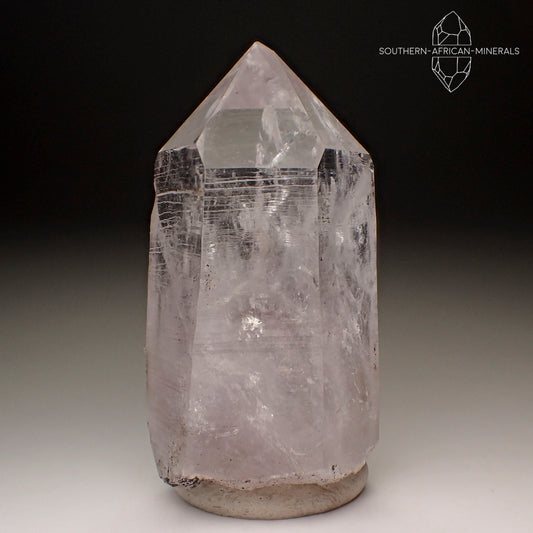 Brandberg Enhydro Light Amethyst Quartz Crystal, Goboboseb, Namibia