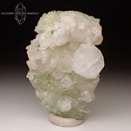 Brandberg Prehnite, Calcite and Quartz Cluster, Goboboseb, Namibia