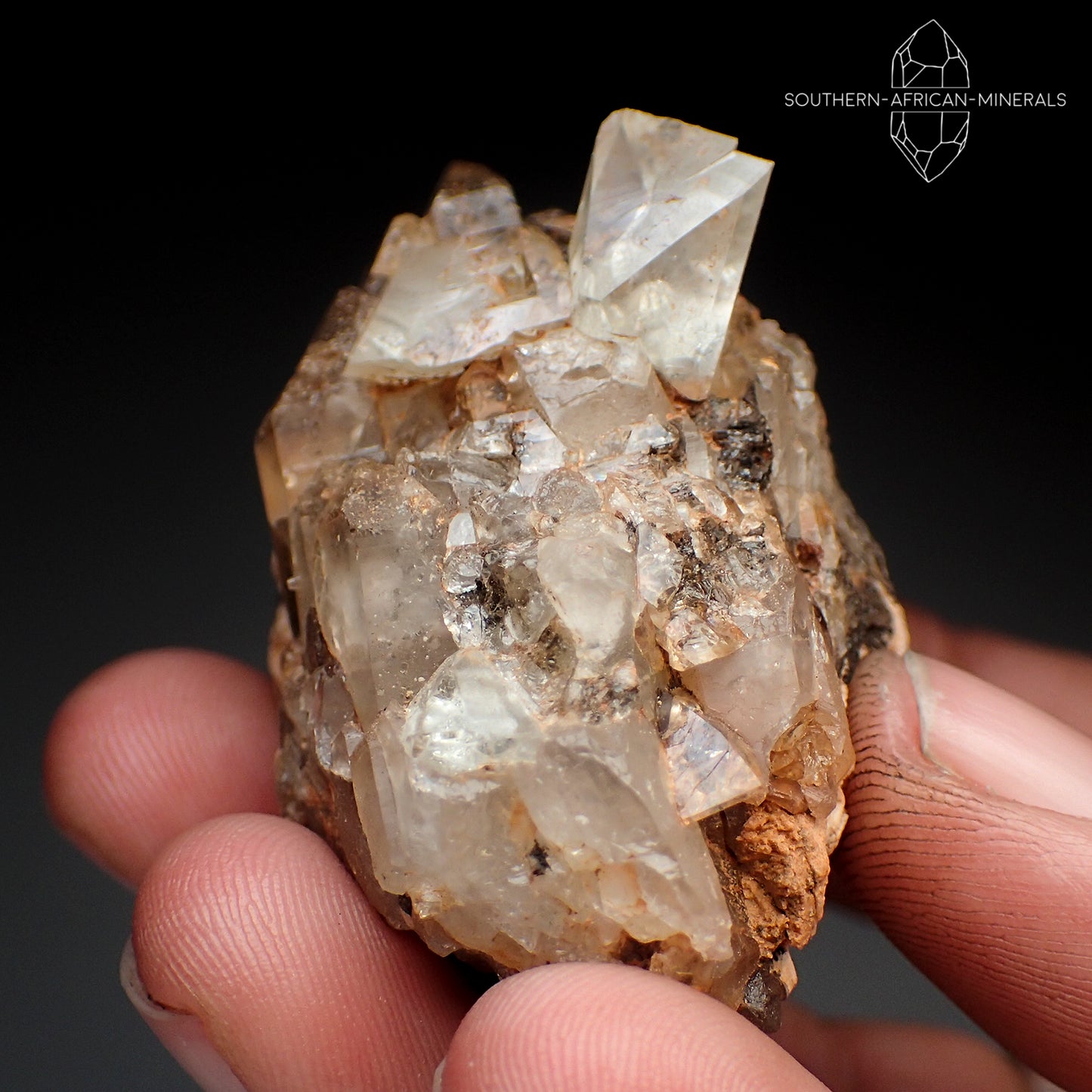 Topaz Crystal on Matrix Specimen, Klein Spitzkoppe, Namibia