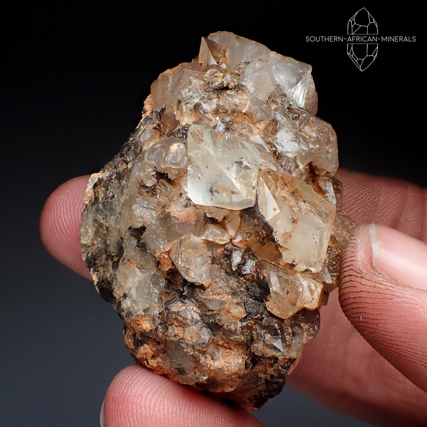 Topaz Crystal on Matrix Specimen, Klein Spitzkoppe, Namibia