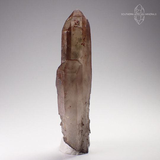 Desert Phantom Quartz Crystal with Hematite, Southern Namibia