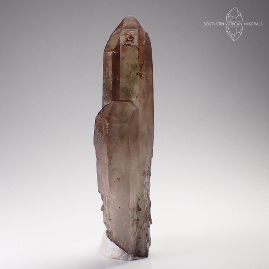 Desert Phantom Quartz Crystal with Hematite, Southern Namibia
