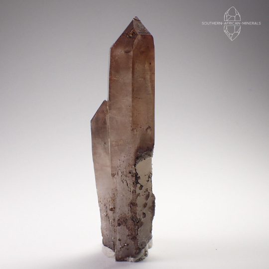 Desert Phantom Quartz Crystal with Hematite, Southern Namibia