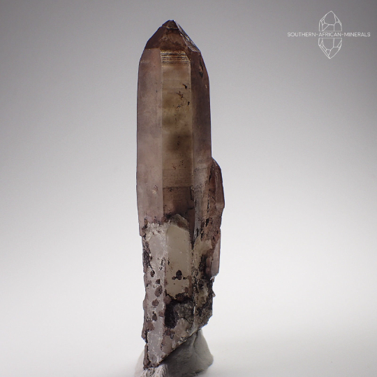 Desert Phantom Quartz Crystal with Hematite, Southern Namibia