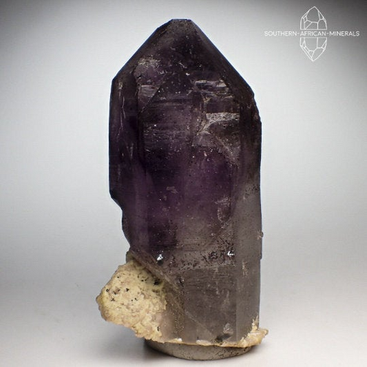 Brandberg Lustrous Amethyst Smoky Quartz Crystal, Goboboseb, Namibia