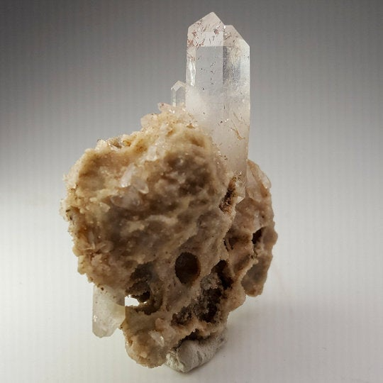 Brandberg Quartz Crystals on Matrix with Quartz Coating, Goboboseb, Namibia