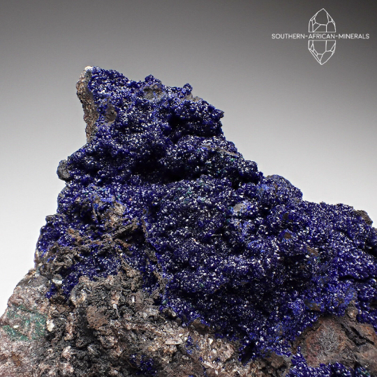 Stunning Azurite Crystal Specimen, Touissit-Bou Beker District, Morocco