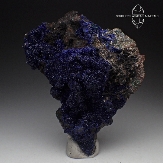 Stunning Azurite Crystal Specimen, Touissit-Bou Beker District, Morocco