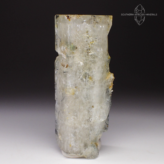 Goshenite with Black Tourmaline Crystal Specimen, Erongo, Namibia