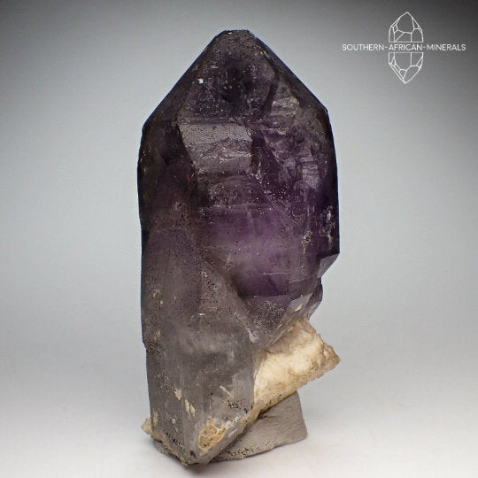 Brandberg Lustrous Amethyst Smoky Quartz Crystal, Goboboseb, Namibia