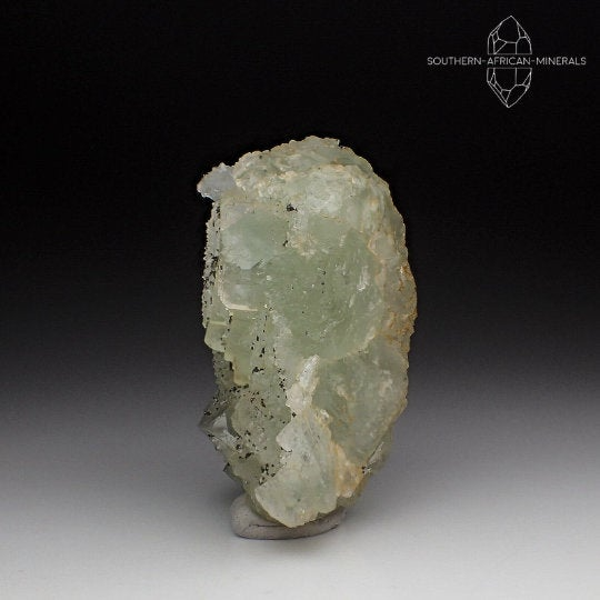 Soft Green Fluorite with Pyrite Crystal Specimen, El Hammam Mine, Morocco
