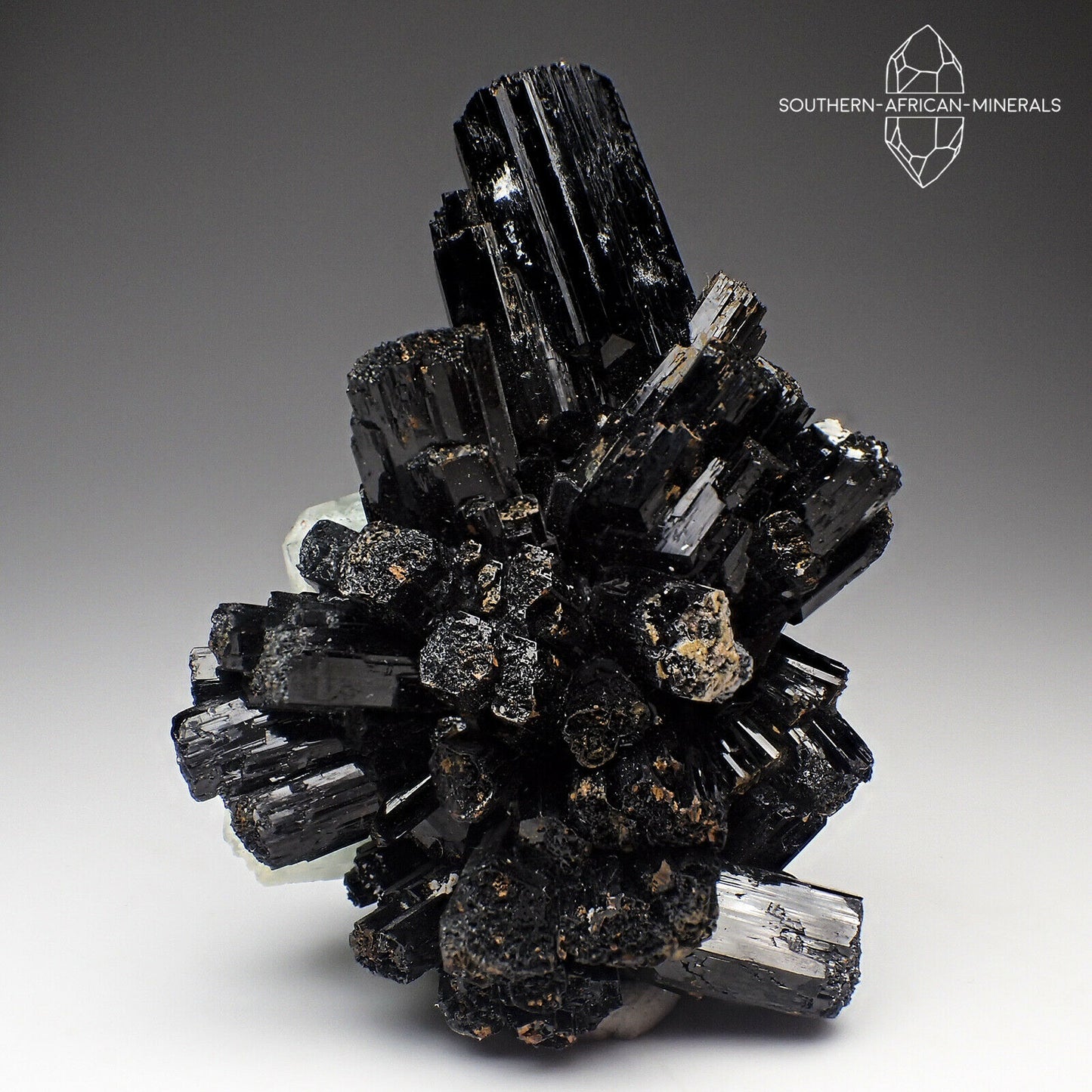 Aquamarine with Black Tourmaline Star-burst, Erongo, Namibia