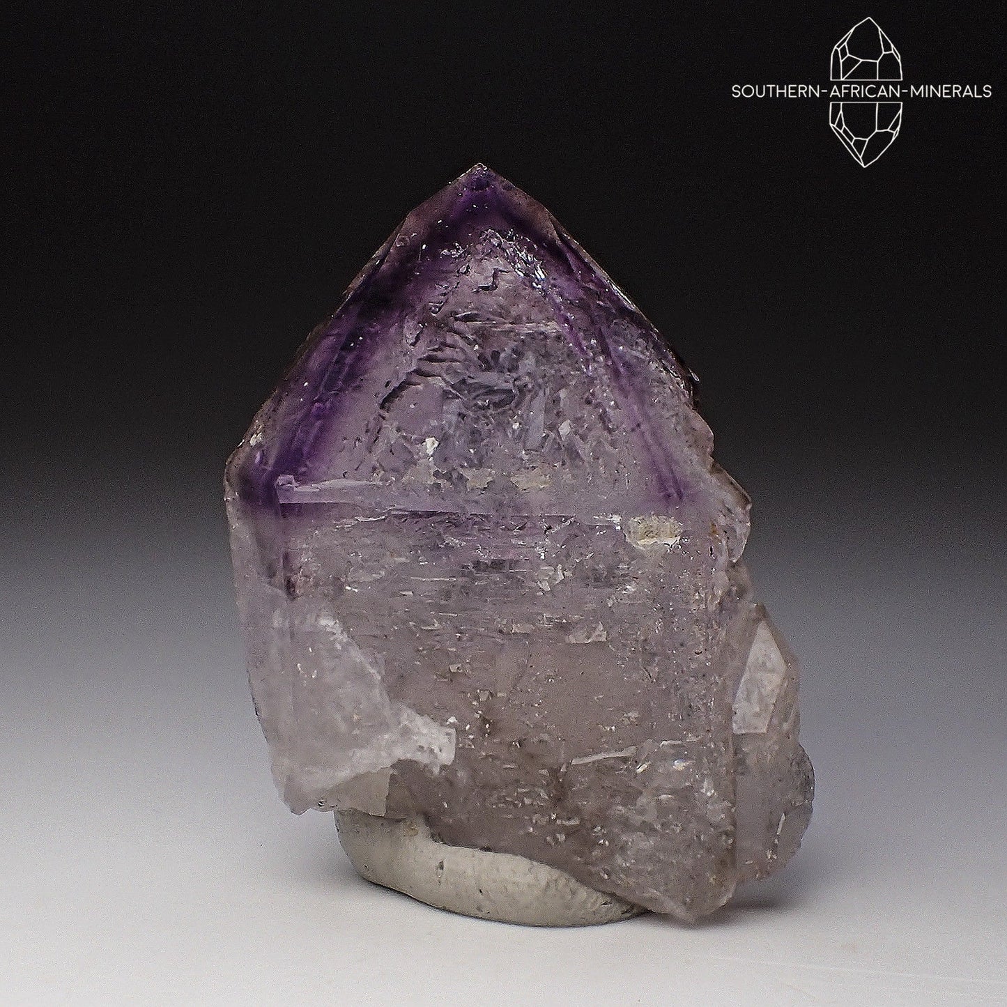 Brandberg Lustrous Amethyst Phantom Skeletal Quartz Crystal, Goboboseb, Namibia