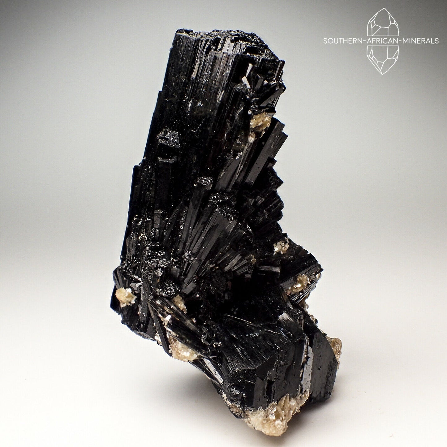 Lustrous Black Tourmaline Crystal Specimen, Erongo, Namibia