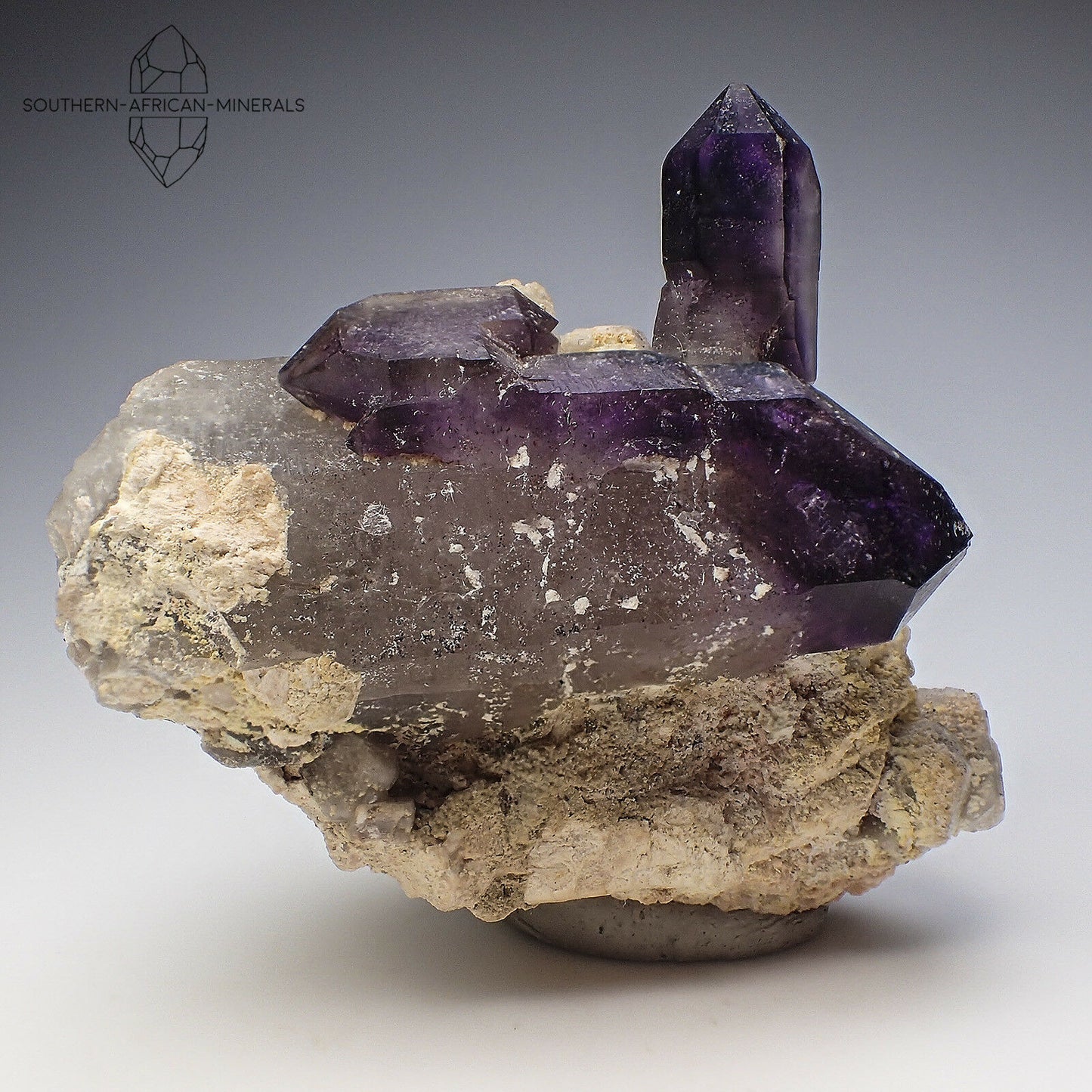 Brandberg Amethyst Quartz Crystal Sceptre Specimen, Goboboseb, Namibia