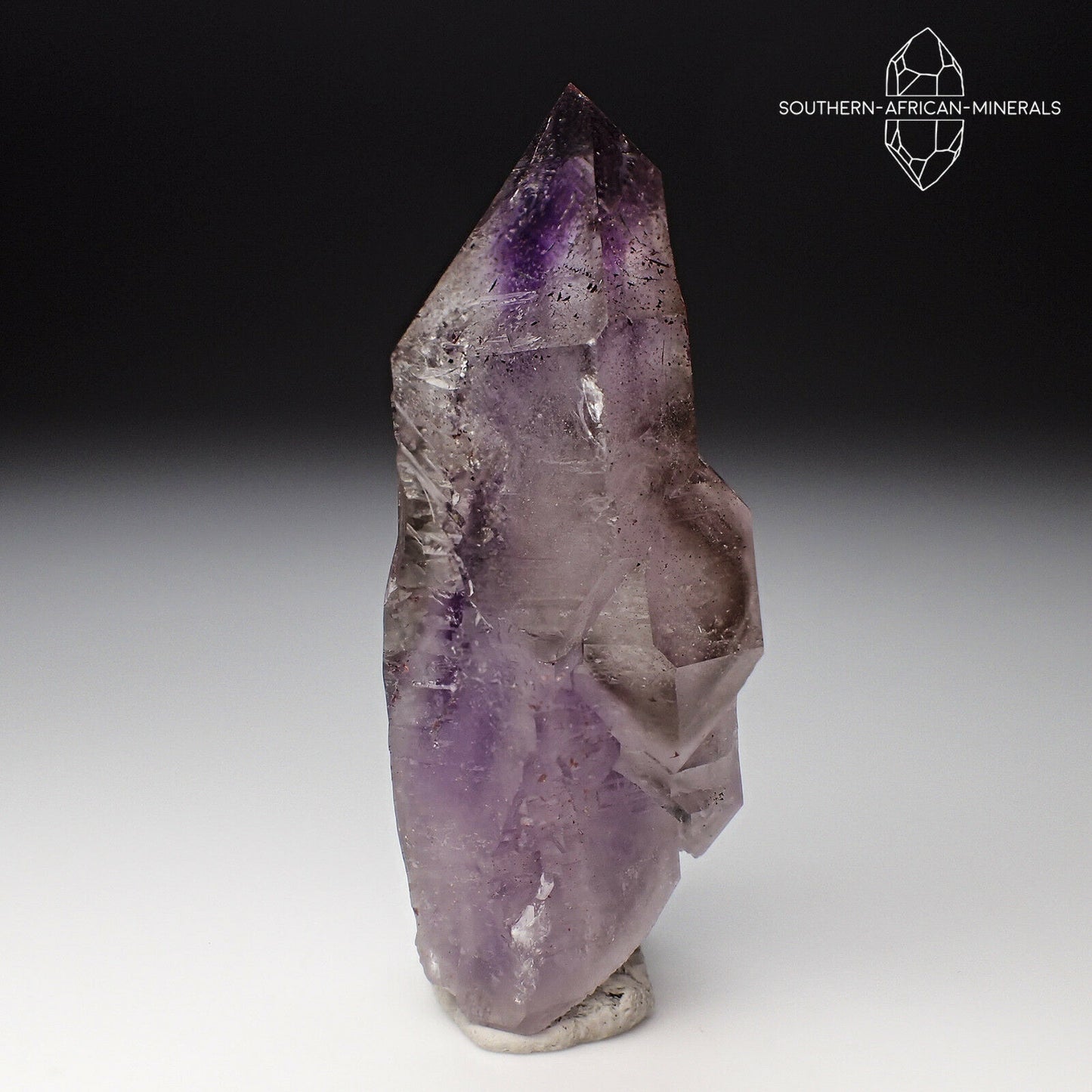 Brandberg Lustrous Amethyst Smoky Quartz Crystal, Goboboseb, Namibia