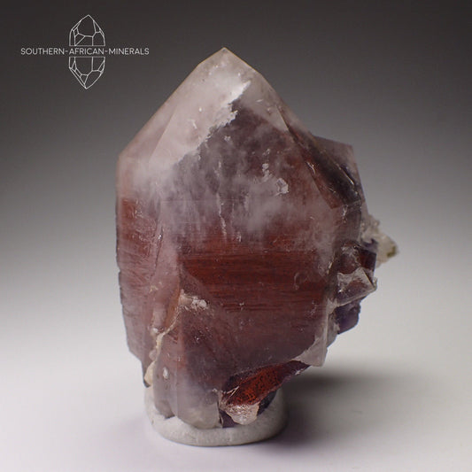 Orange River Quartz Crystal with Hematite Phantom, Northern Cape, South Africa
