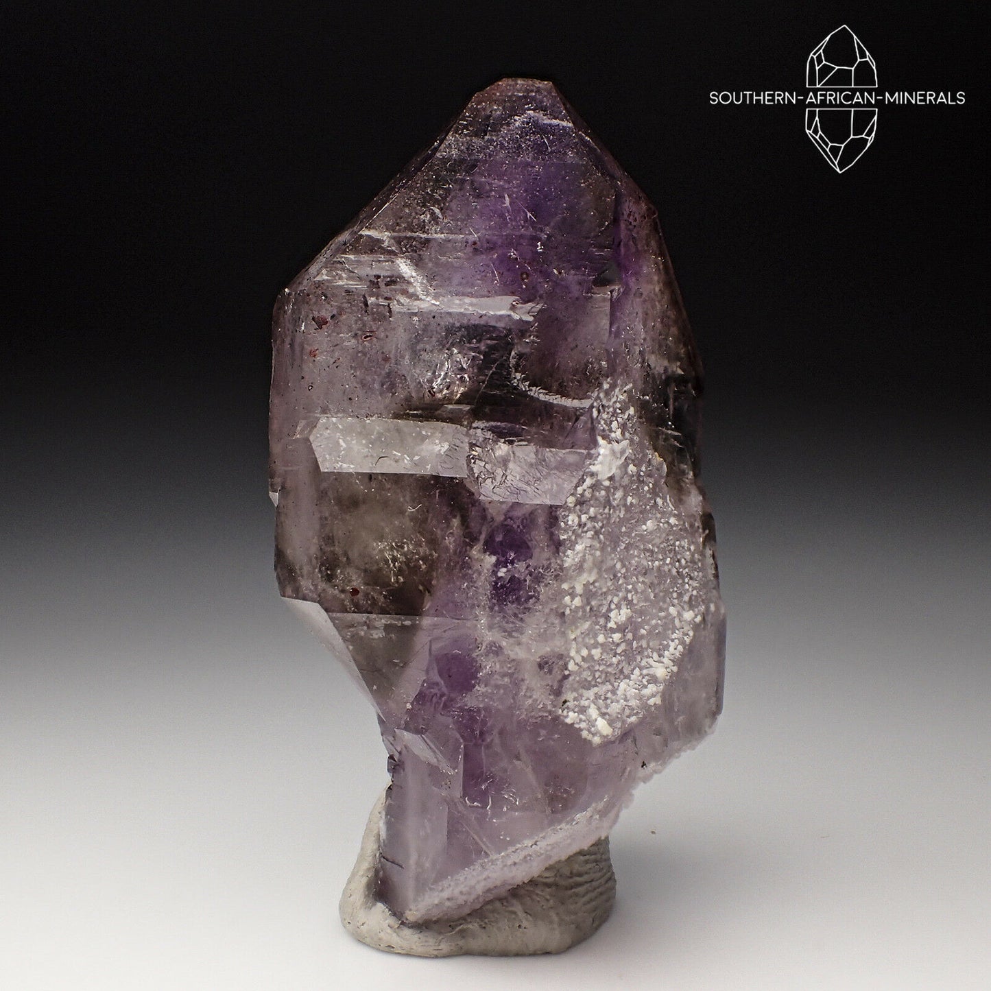 Brandberg Lustrous Amethyst Smoky Quartz Crystal, Goboboseb, Namibia
