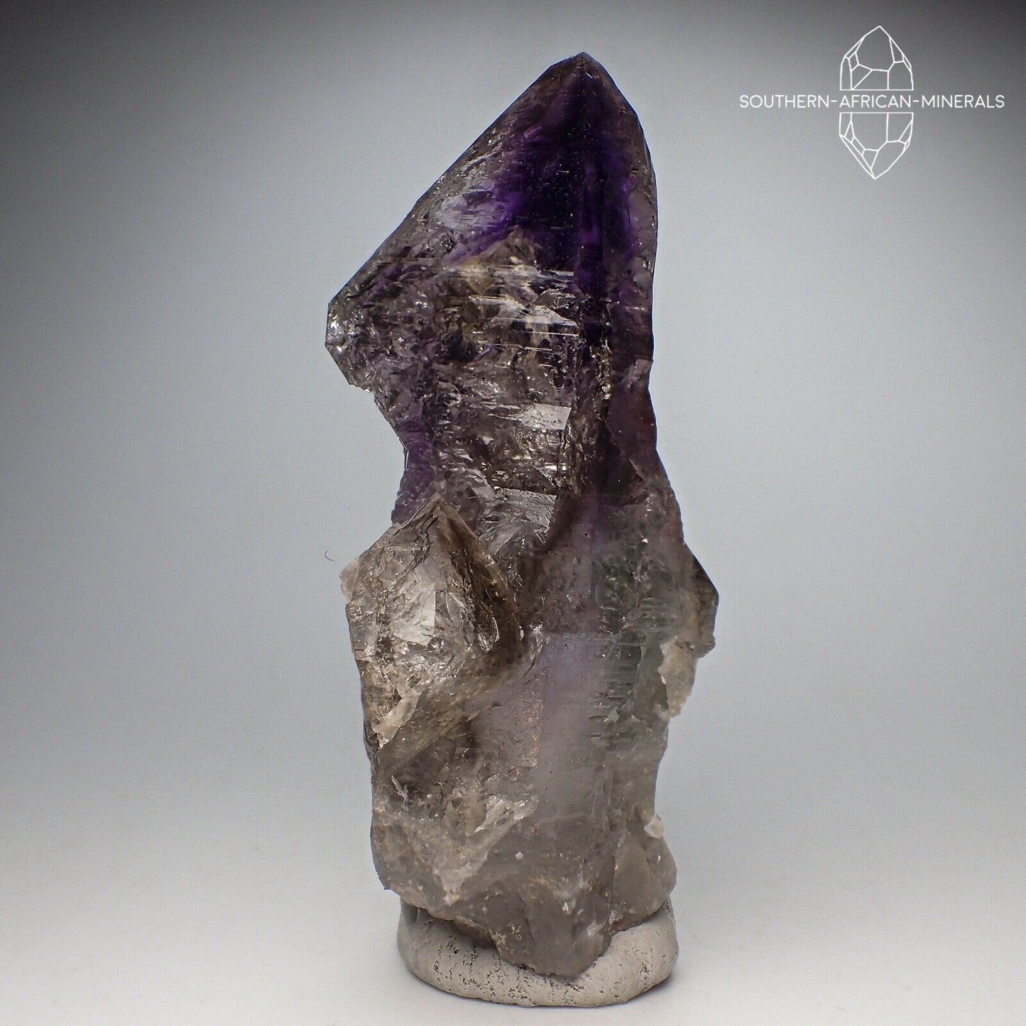 Brandberg Lustrous Royal Amethyst Window Quartz Crystal, Goboboseb, Namibia